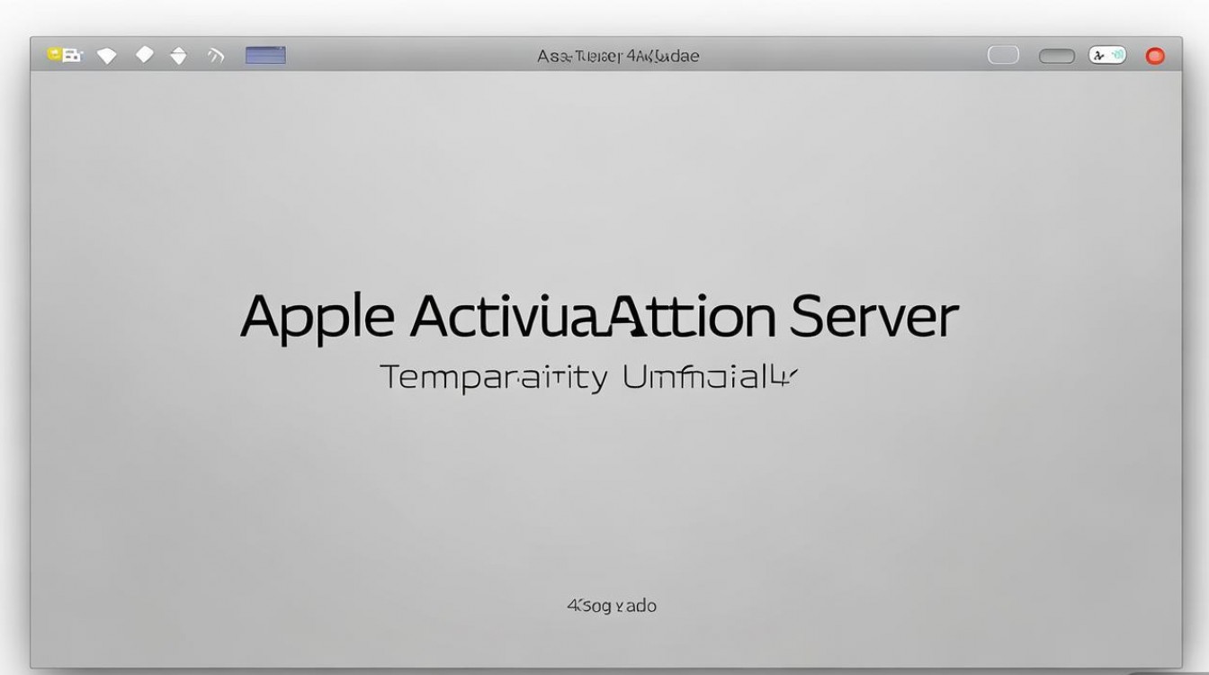 苹果激活服务器暂时不可用